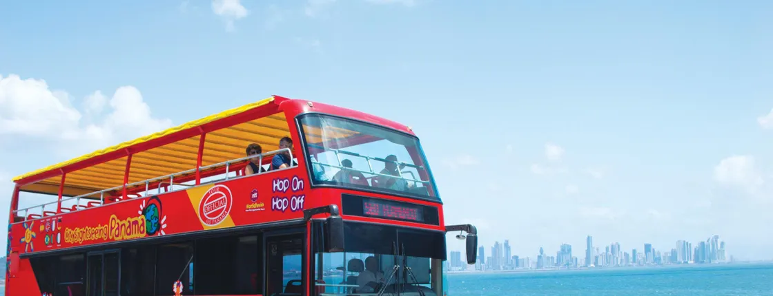 Hop-on hop-off bus tour of Panama City