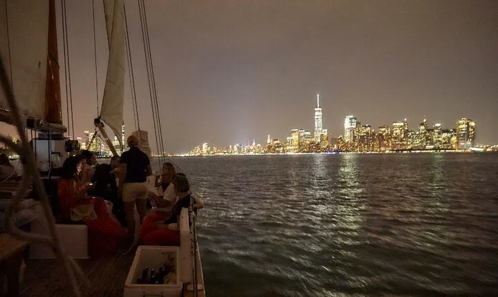 New York City Skyline Night Sailboat Tour 