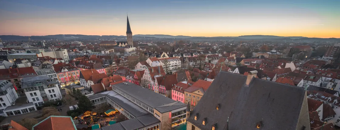 Self guided tour with interactive city game of Osnabruck