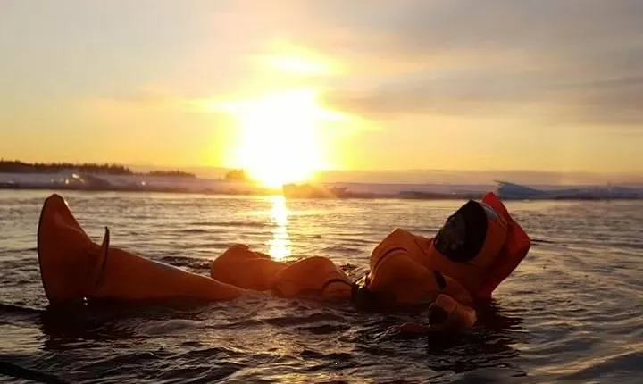 Midnight Sun Floating Experience in Forest Lake