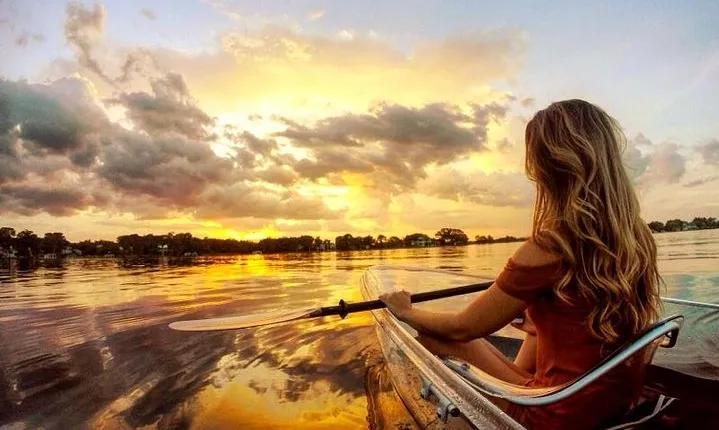 Clear Kayak Sunset Tour through The Winter Park Chain of Lakes