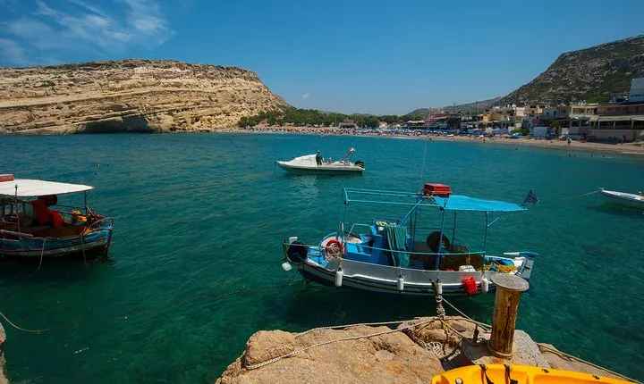 South Crete - Matala + Hippie caves direct