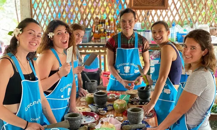 Full Day Thai Cooking and Bua Thong Waterfall in Chiang Mai