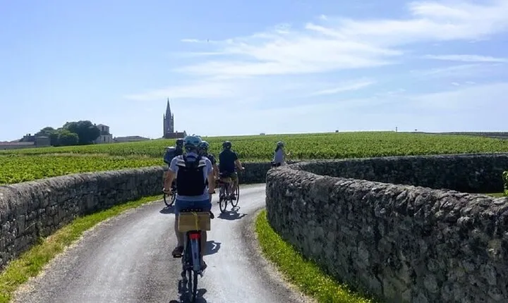Saint-Emilion Small-Group Electric Bike Wine Tour Tastings & Lunch from Bordeaux