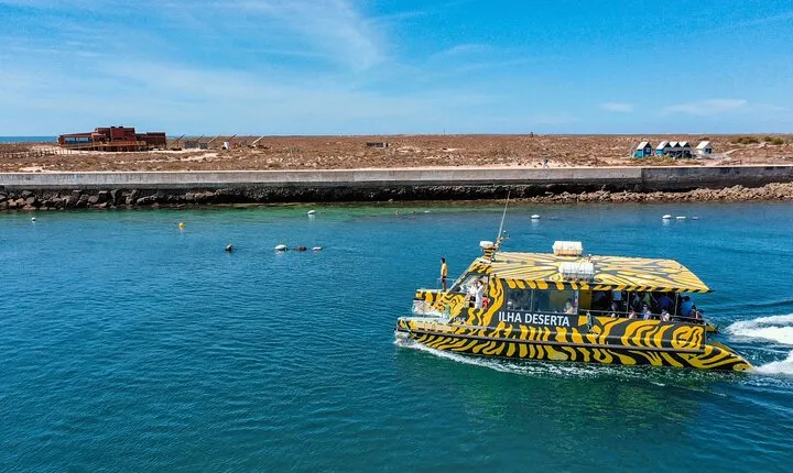 Boat trip from Faro to Ilha Deserta by Ferry