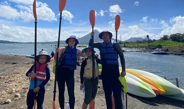Kayak in the arenal lake