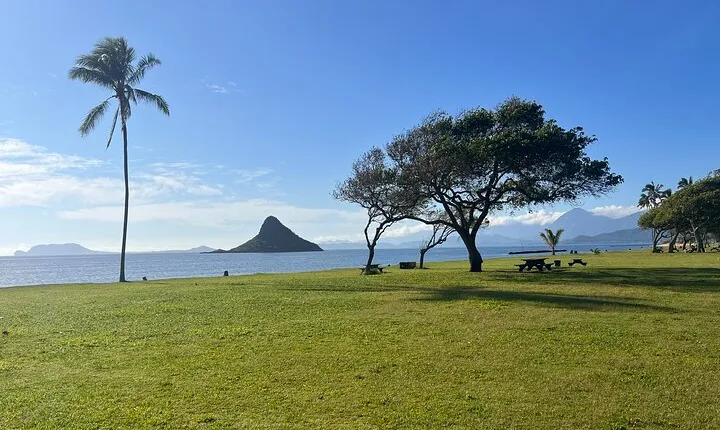 Paddle boarding and hiking adventure at Mokoli'i Island.