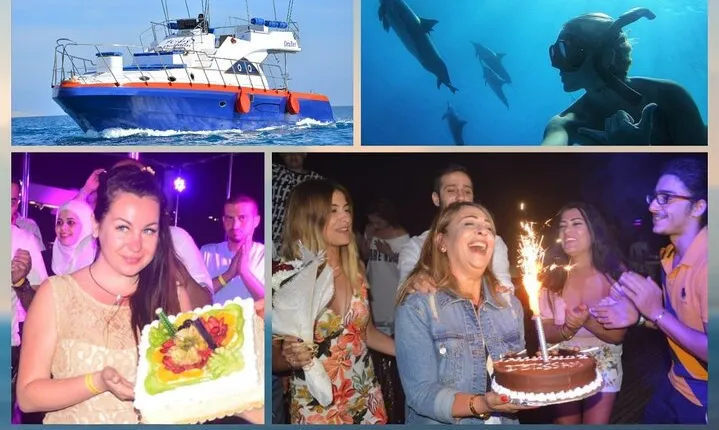 Birthday Private Boat to Dolphin House Lunch & Transfer-Hurghada