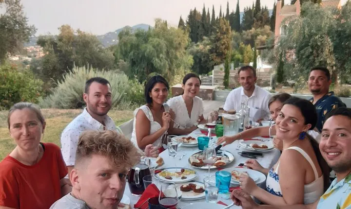 Traditional Dinner with a Magnificent View of Corfù