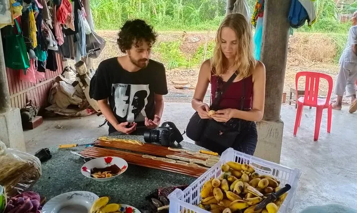Morning Tour,Ak Phnom temple,Rice wine,Rice Paper, killing Field