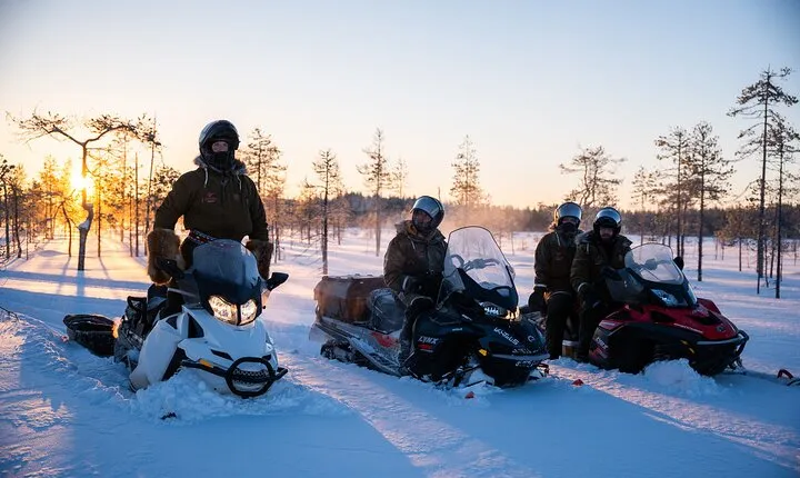 Ranua Snowmobile Safari Adventure on Winter Lake 1 hour
