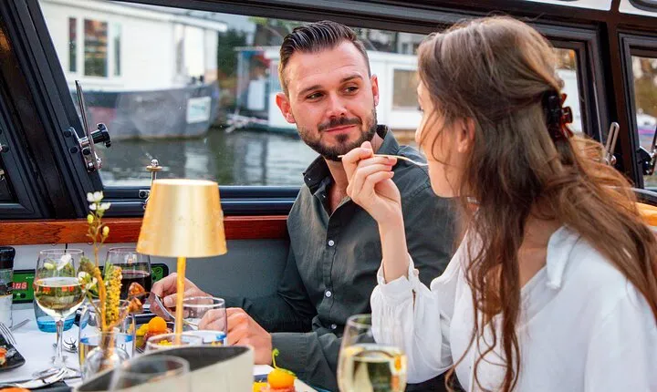 Dinner Canal Cruise Amsterdam: 4-Courses Including Drinks