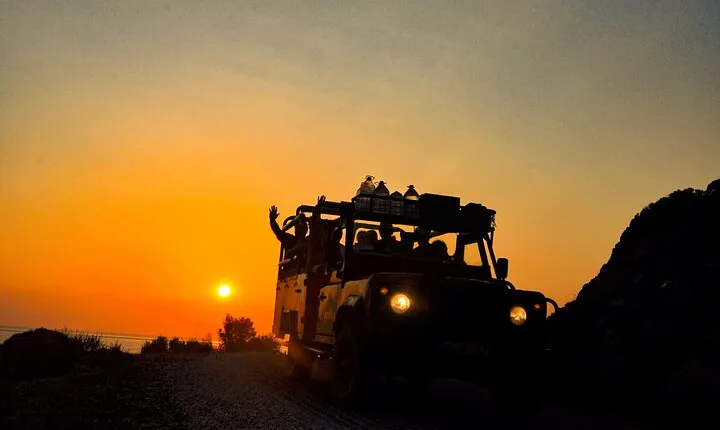 Sunset and Beach Party, Swim with Barbeque Dinner (4x4 Jeep) from Marmaris