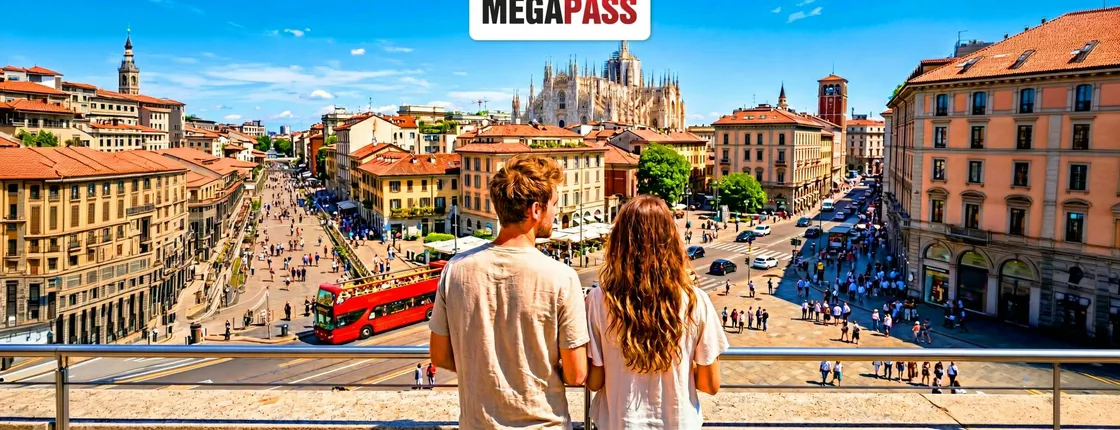 Milan pass with Cathedral, Castle, and hop-on hop-off bus