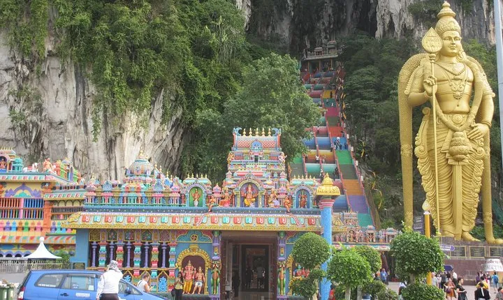 City, Batu Caves, Hot Spring, Silver Leaf Monkey & Fireflies Tour