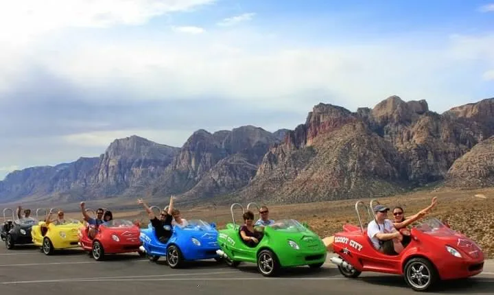 Scooter Car Tour of Red Rock Canyon with Transport from Las Vegas