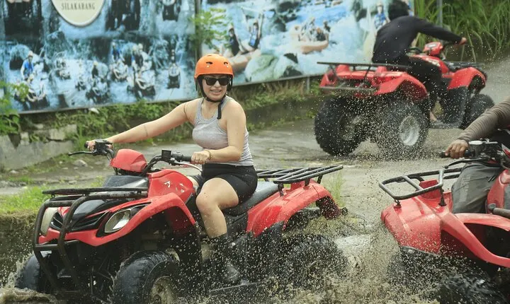 Ubud ATV Adventure included Monkey forest and Temple Tour 