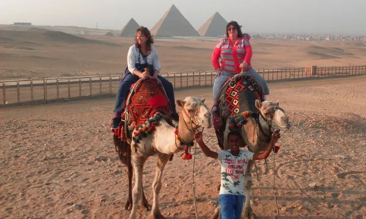 Sunset Camel Ride around the Giza Pyramids Desert