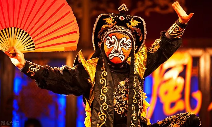 Sichuan Opera with face-changing at Sichuan opera theater