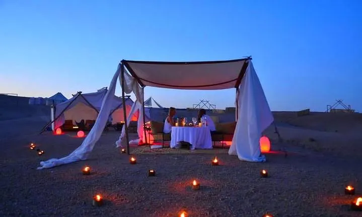 Agafay Desert Sunset, Camel Ride and Dinner from Marrakech