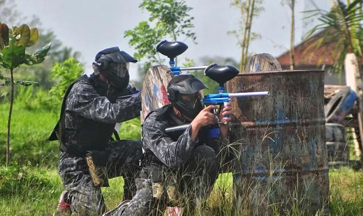 Private Bali Paintball and White Water Rafting Tour