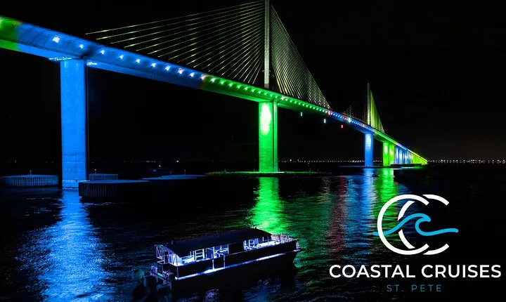 Island Sunset and Skyway Light Show - 3hr Boat Cruise in St. Pete