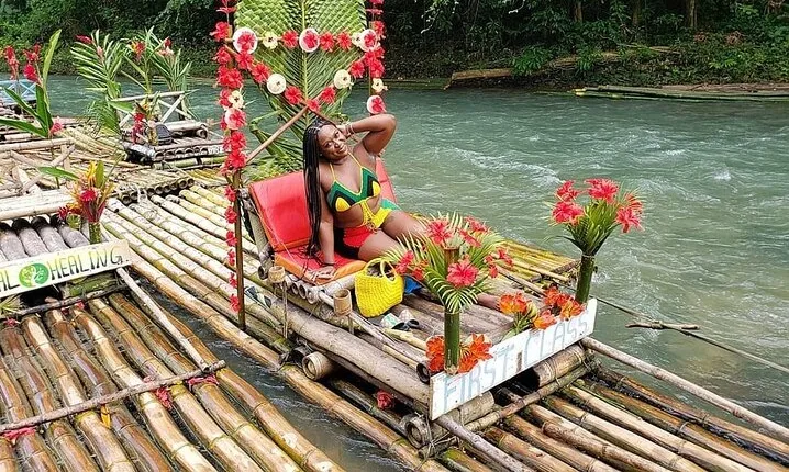 Bamboo Rafting and Limestone Foot Massage on Lethe River Private Tour
