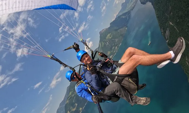 Tandem Paragliding Flight in the Lucerne Region