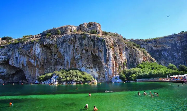 Lake Vouliagmeni Thermal Spa And Temple Of Poseidon Tour