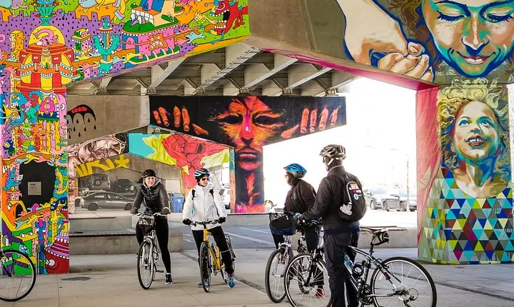 Guided Bicycle Tour - Midtown, Brickworks and Distillery District