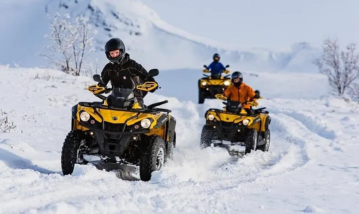 Winter Quad Bike Ride in the Arctic Circle from Rovaniemi