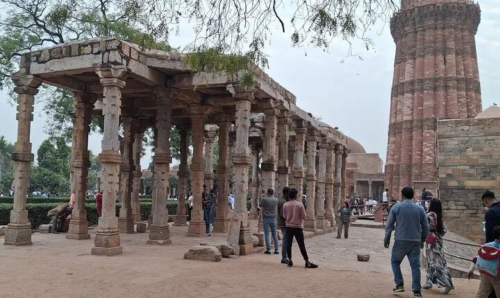 A Sunset Walk at Qutub Complex