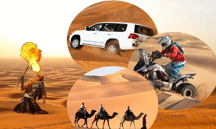 Doha: Desert Safari With Quad bike ,Camel Ride And Sand Boarding