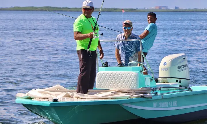 Cancun Fly Fishing large boat