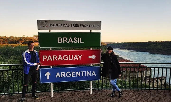 Visit to the historical Landmark of the Three Frontiers with beautiful sunset