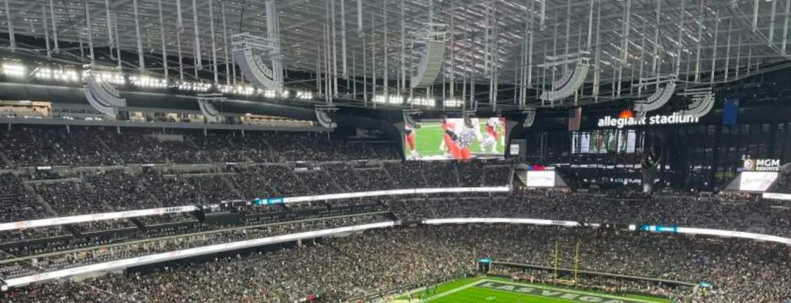 Las Vegas Raiders football game ticket at Allegiant Stadium