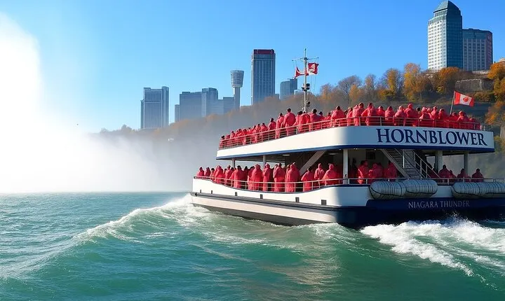 Walking Tour + Boat Ride + Skylon Tower Observation Deck (Canada)
