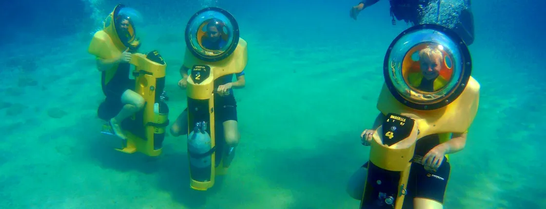 Cyprus underwater walking or scooter small-group tour