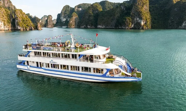 Full-Day Halong Bay Cruise with Caves, Island, Swimming& Kayaking
