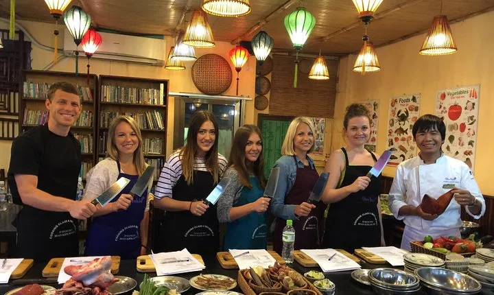 Vietnamese coooking class wih market Tour at Orchid Restaurant & Cooking Class