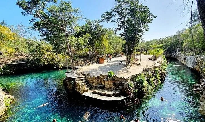 Combo: Cenote Casa Tortuga and Shopping Tour