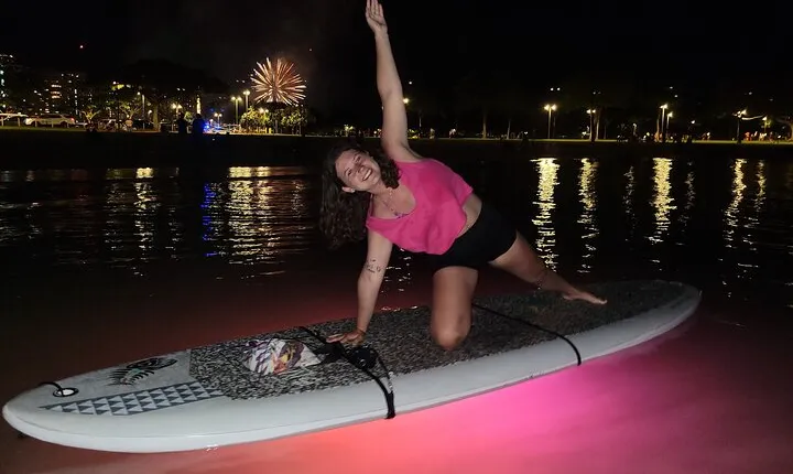 Night SUP Yoga and Fireworks at Magic Island