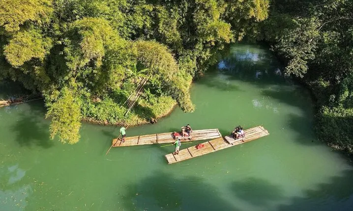 Bamboo Rafting at Martha Brae River & Lunch At Scotcheis