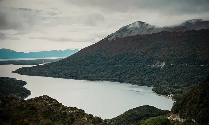 Escondido Lake and Fagnano Lake in Ushuaia