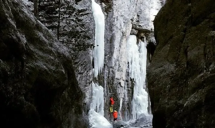 Winter Canadian Rockies Canyon Hike