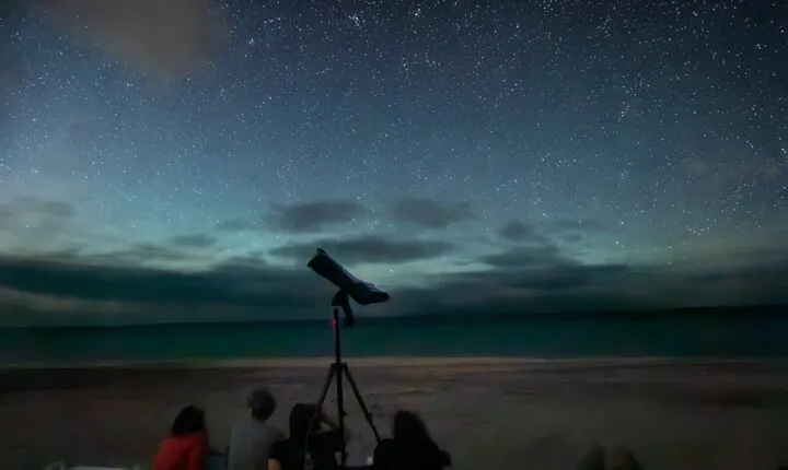 Stargazing on the Baja California Beach