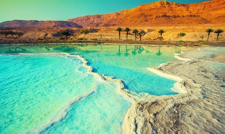Cable car in the Desert. Enjoy floating on the lowest point on Earth