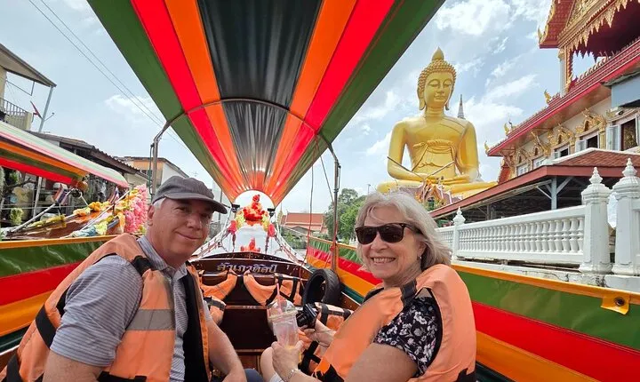 Bangkok Canal Tour by long tail boat, Wat Arun and Wat Pho