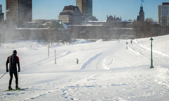 Quebec City Cross Country Skiing Winter Adventure