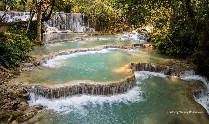 Private Tour Full-day Morning Market, Villages and Scenic Kuang Si Waterfall